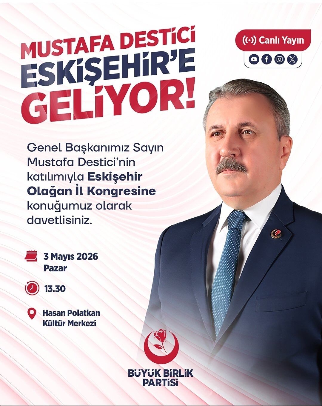 Bbp Genel Başkanı Destici Eskişehir’e Geliyor (1)