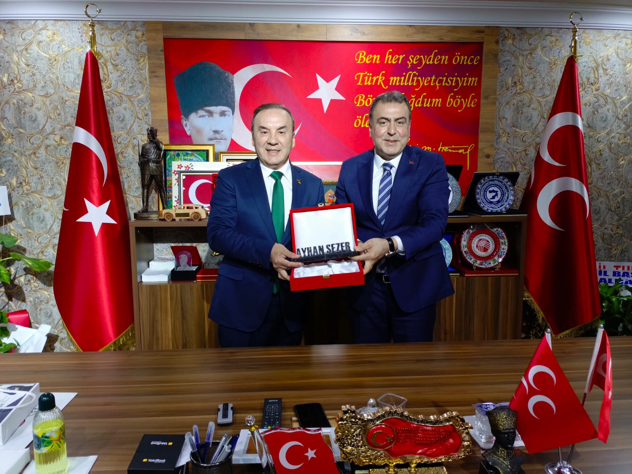İmmi̇b Başkanı Çekiç’ten Mhp İl Başkanı Sezer’e Ziyaret (1)