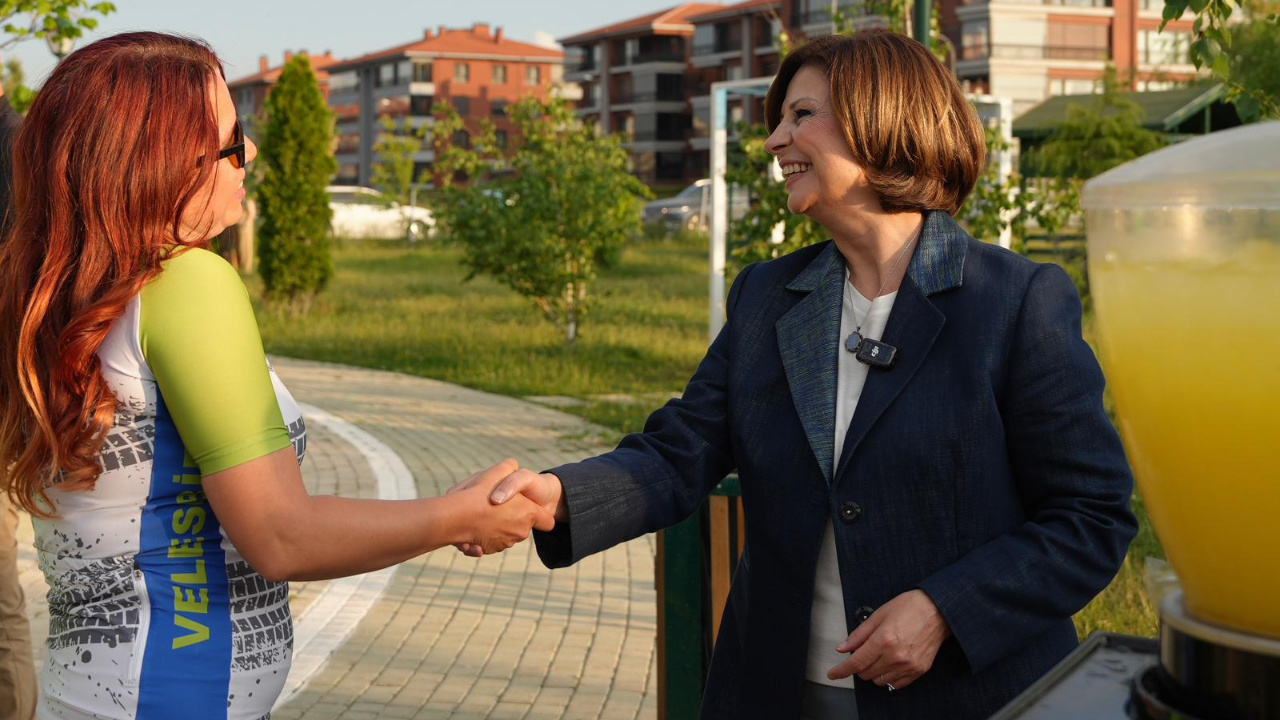 Ayşe Ünlüce Bisikletçilerle Buluştu (2)