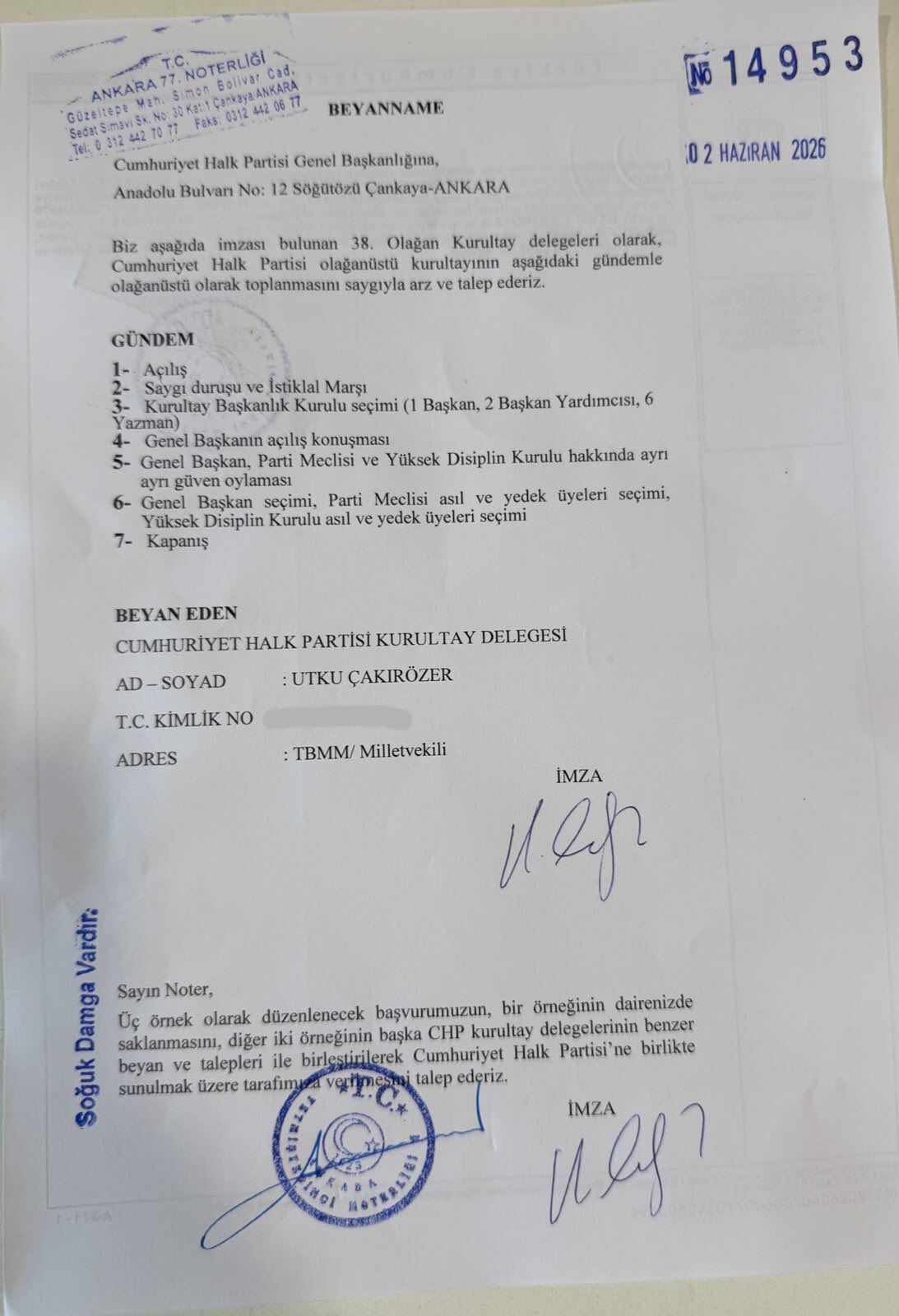 Chp’de Kurultay Çağrılarına Bir Destek Daha Geldi (2)