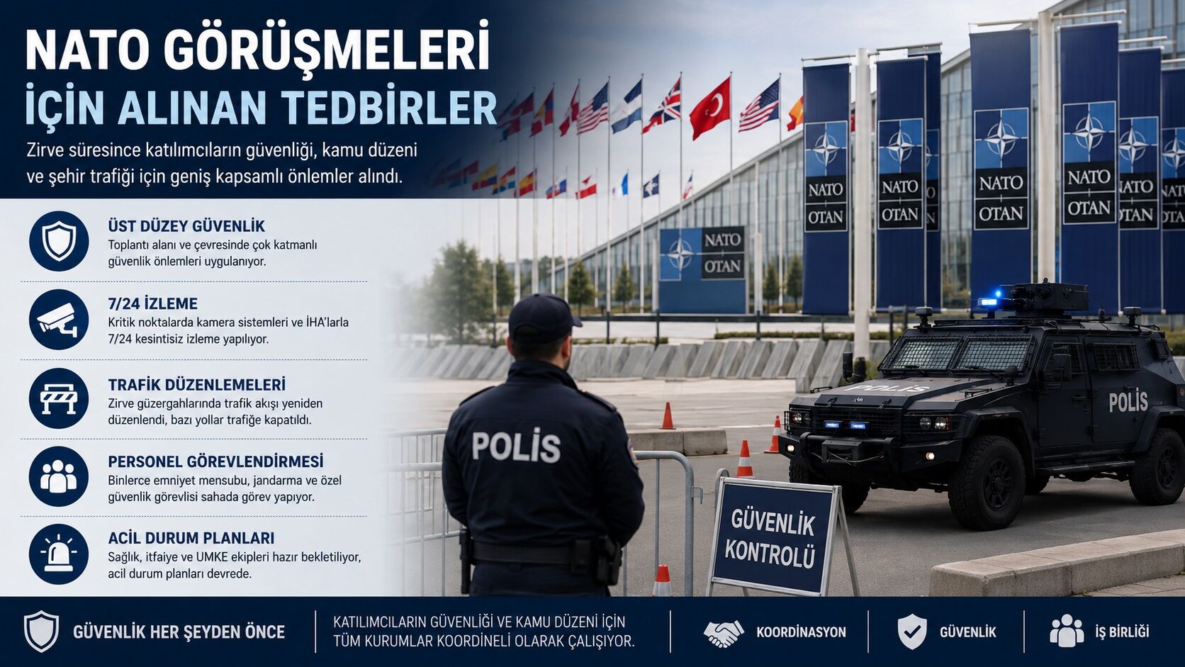 Nato Görüşmeleri İçin Alınan Tedbirler