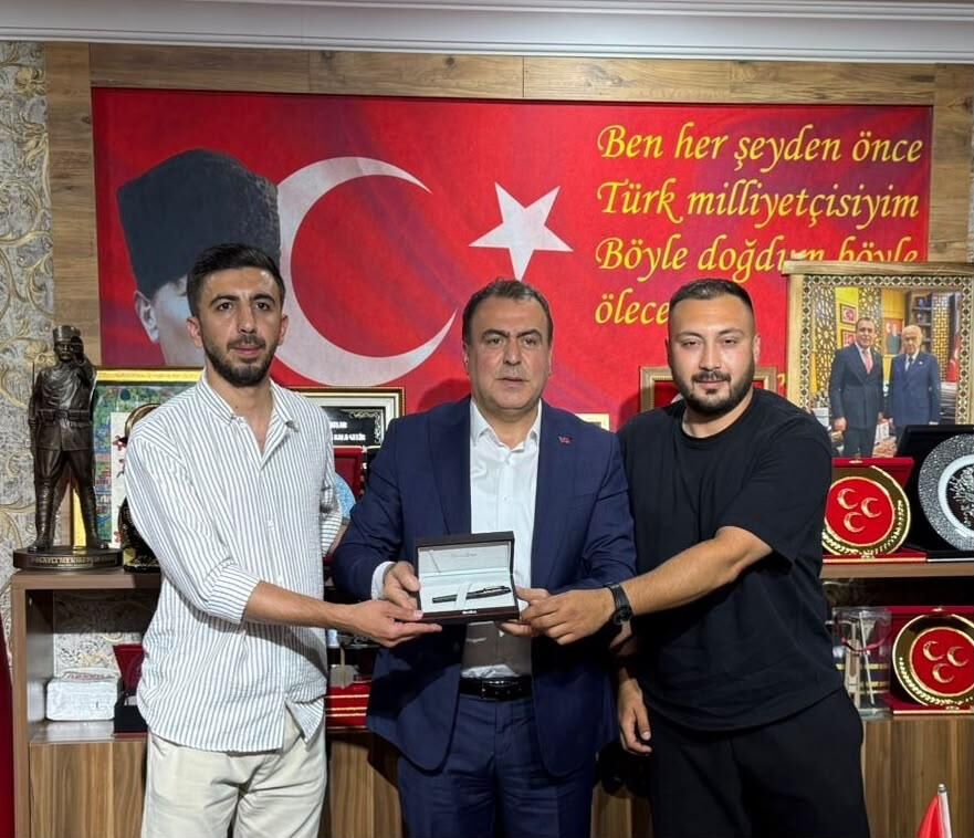 Nefer Tribün Grubu’ndan Mhp İl Başkanlığı'nı Ziyaret Etti (1)