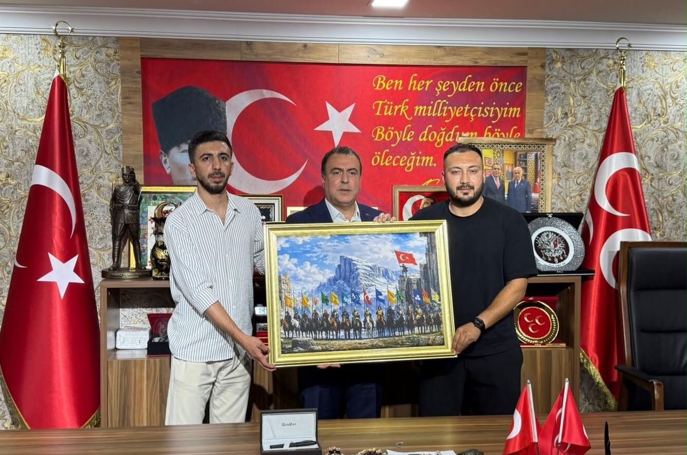 Nefer Tribün Grubu’ndan Mhp İl Başkanlığı'nı Ziyaret Etti (6)