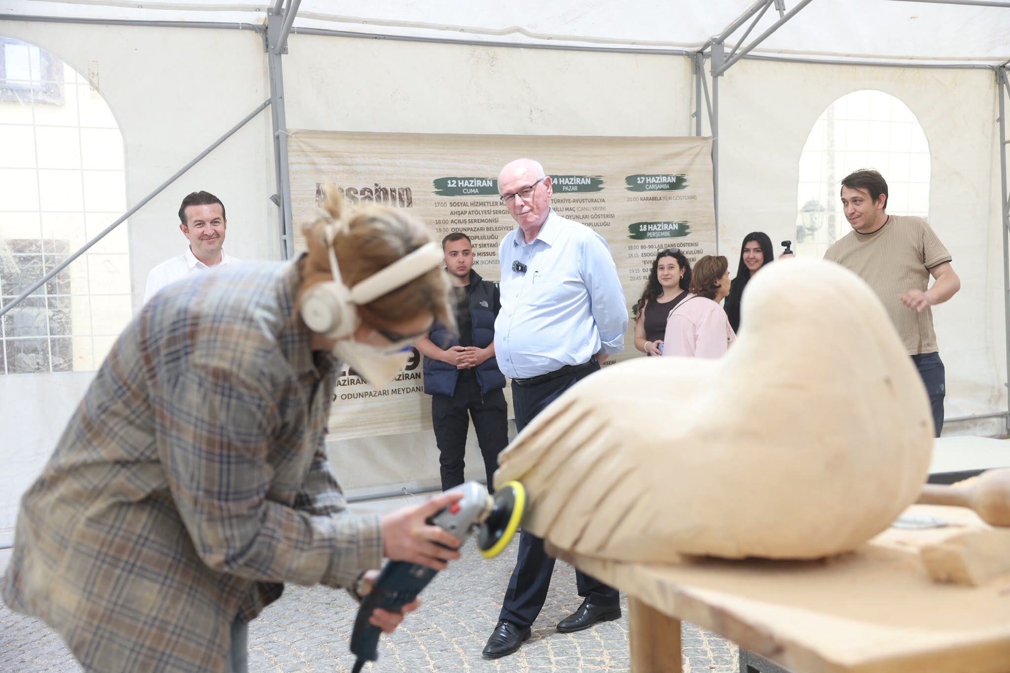 Odunpazarı'nda Ahşap Heykel Festivali Tamamlandı (7)