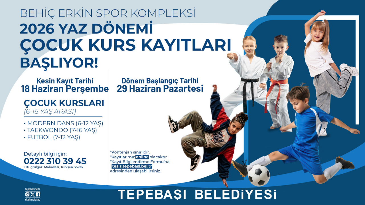 Tepebaşı'nda Yaz Spor Kursları Açılıyor (2)
