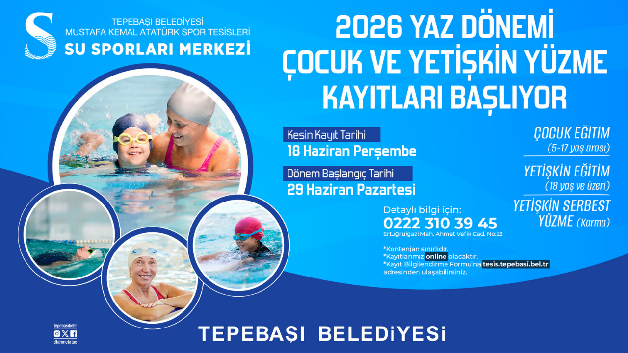Tepebaşı'nda Yaz Spor Kursları Açılıyor (3)