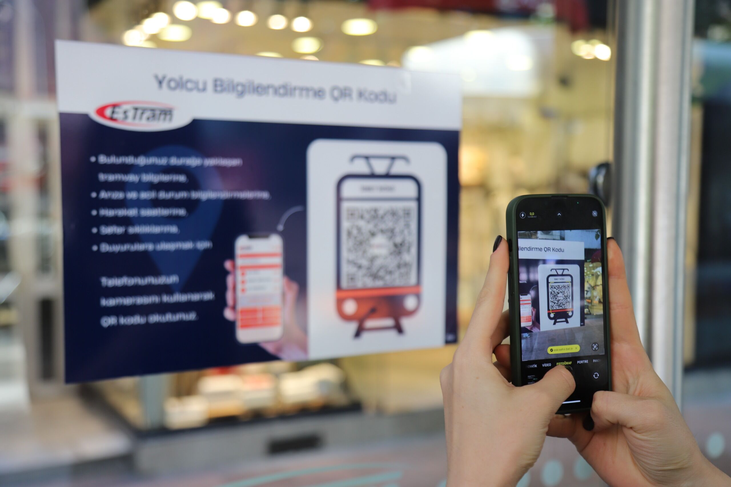 Eskişehir'de Tramvay Duraklarında Qr Kod Dönemi Başlıyor (1)