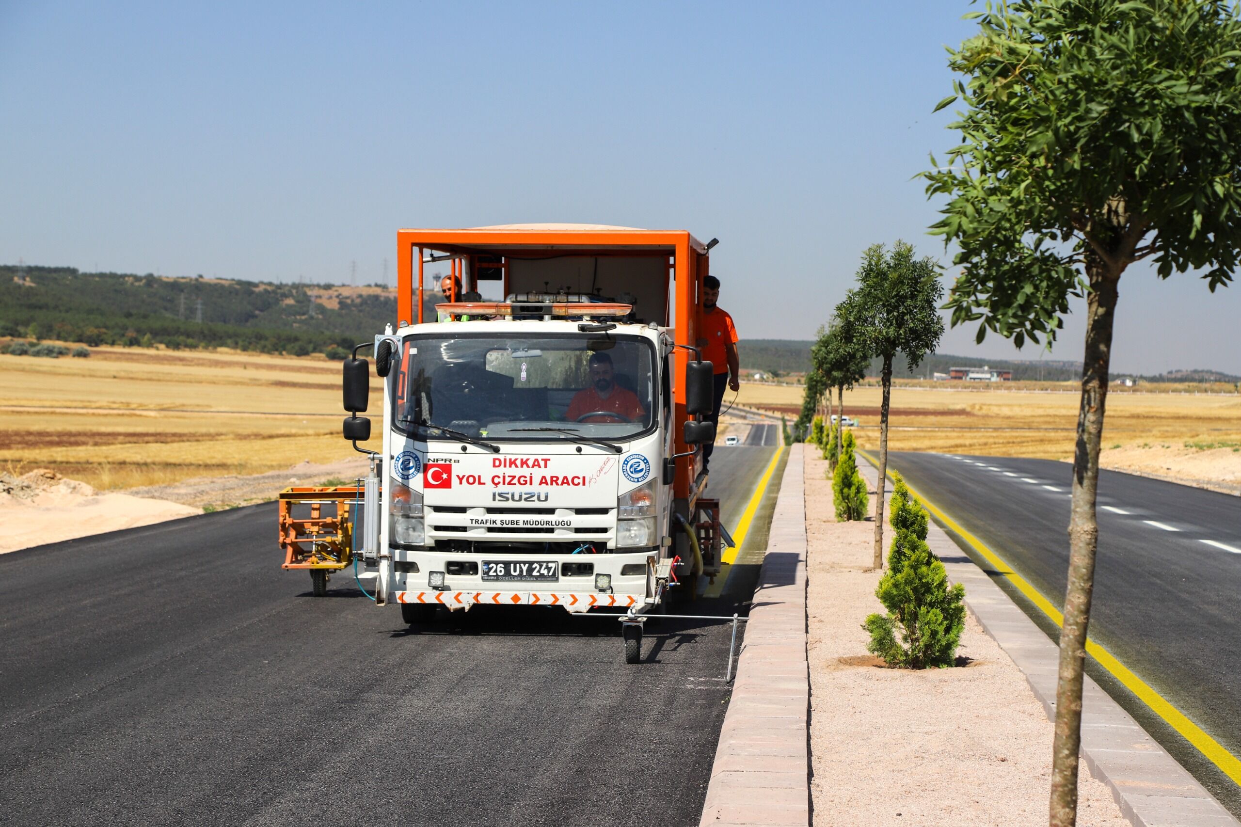 Eskişehir'de Yol Çizgileri Yenileniyor (4)