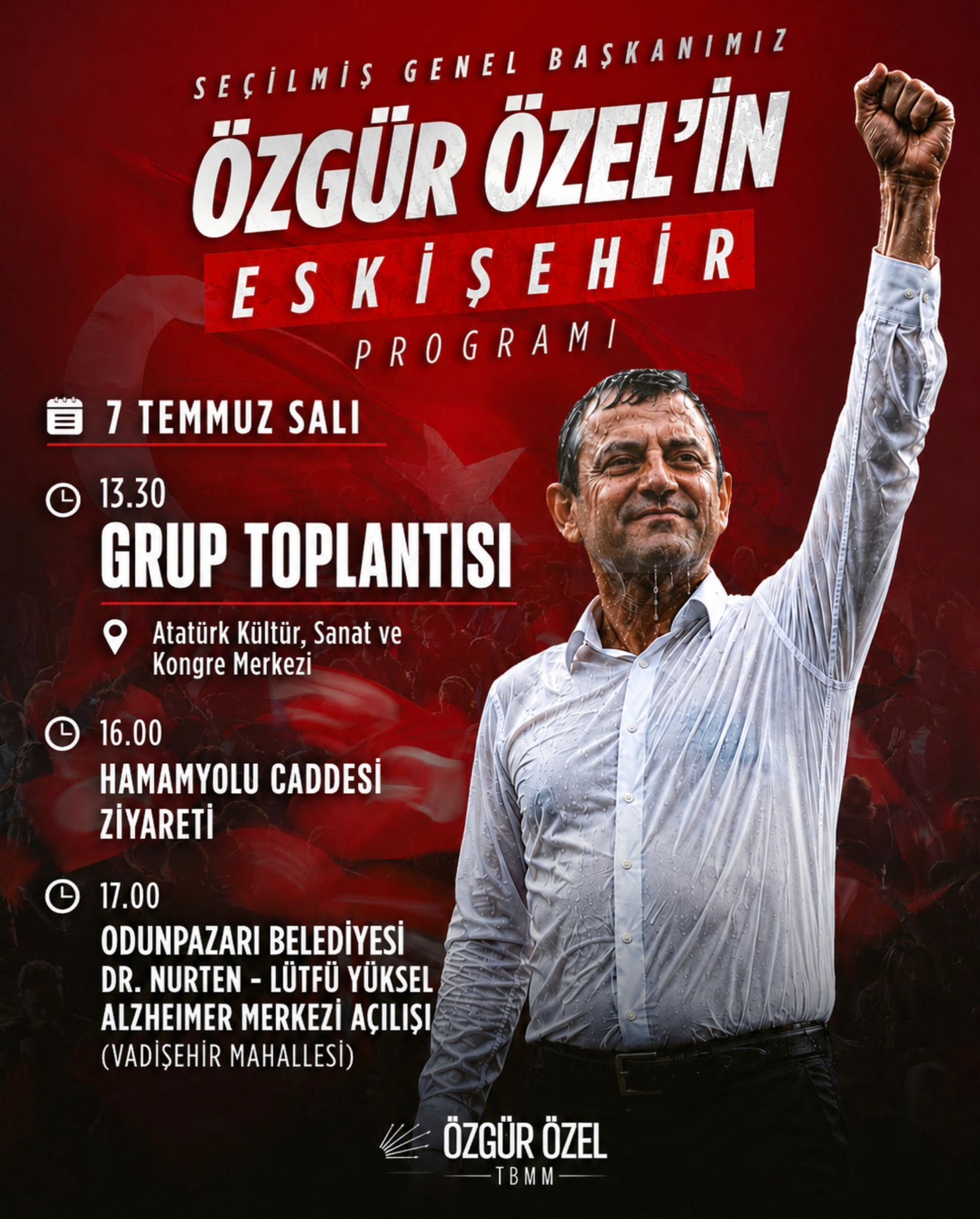 Özgür Özel'in Eskişehir Programı Belli Oldu İşte Detaylar-1