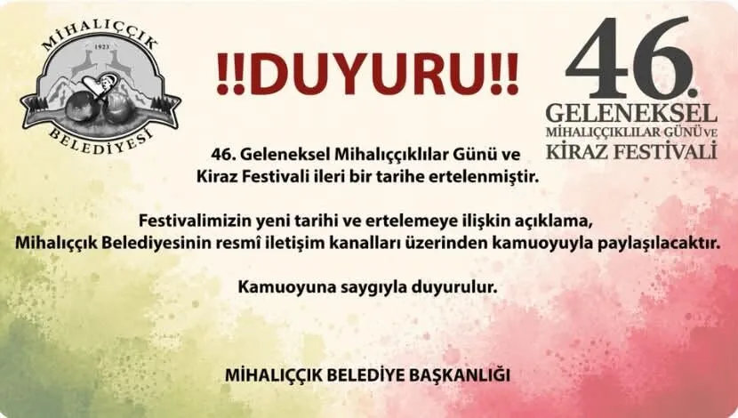 Şehit Festival Iptal