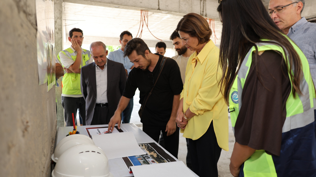 Başkan Ünlüce Sazova Çocuk Evi İnşaatını İnceledi