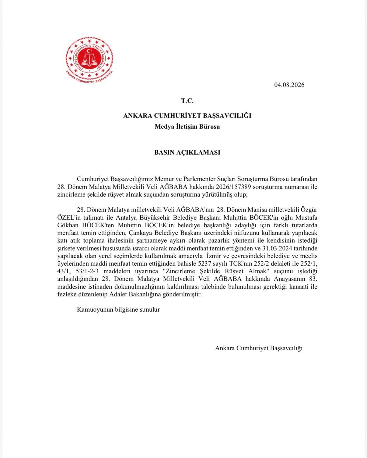 Özgür Özel'in Dokunulmazlığının Kaldırılması İçin Fezleke Gönderildi (3)