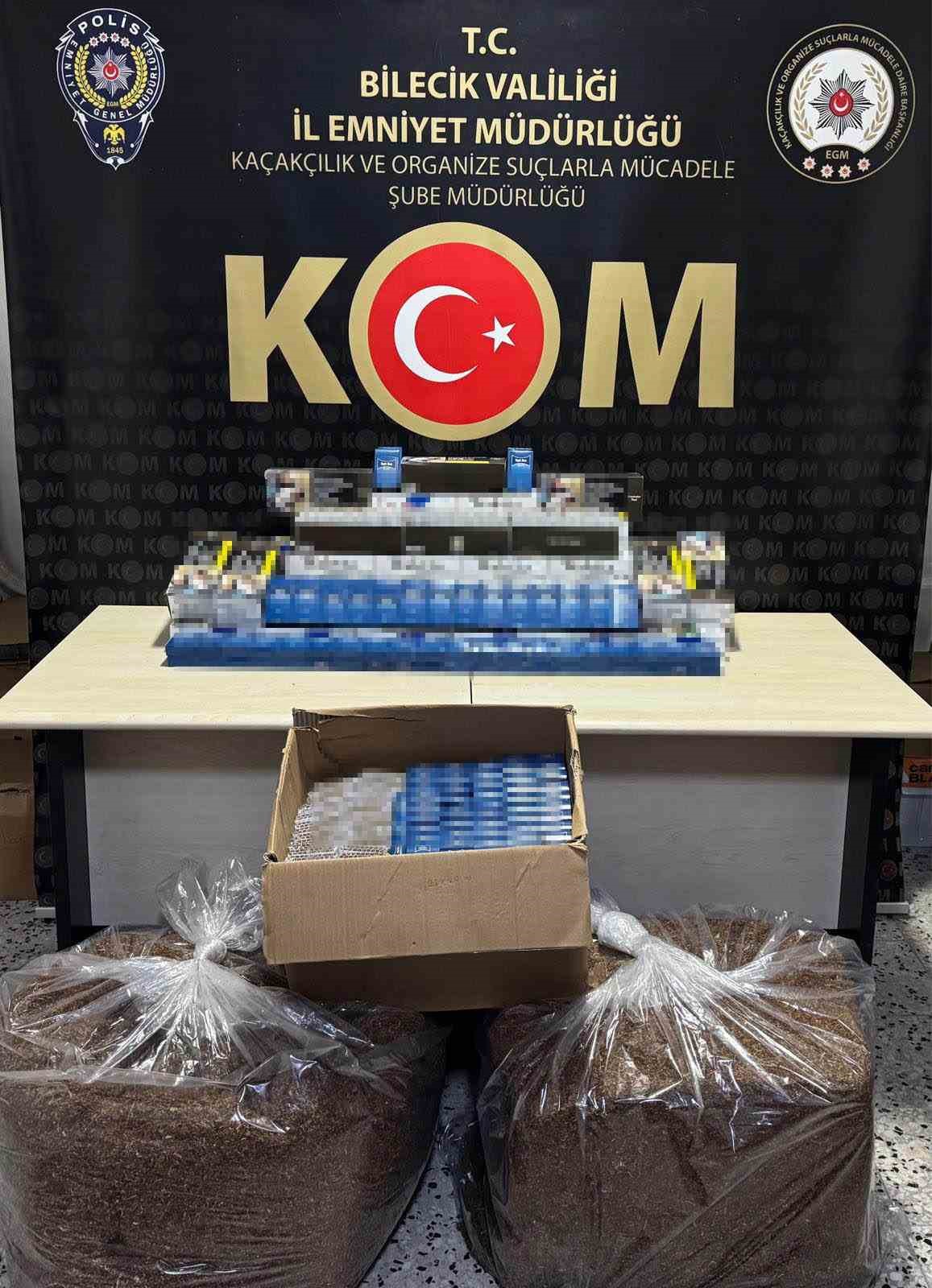 bilecikte-kacakciliga-darbe-binlerce-makaron-ve-tutun-ele-gecirildi