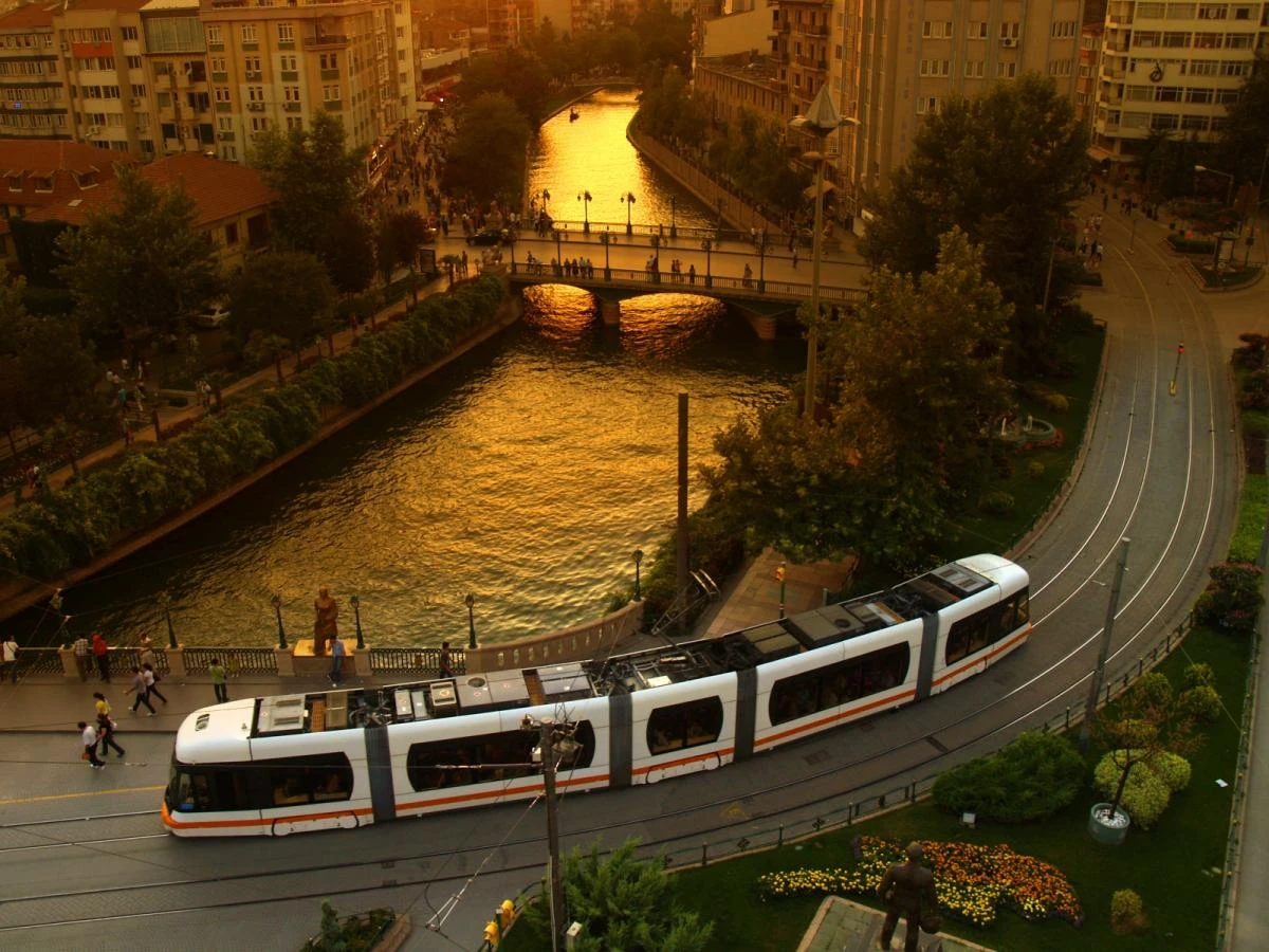 Eskişehir Tramvay Havadan Görüntü